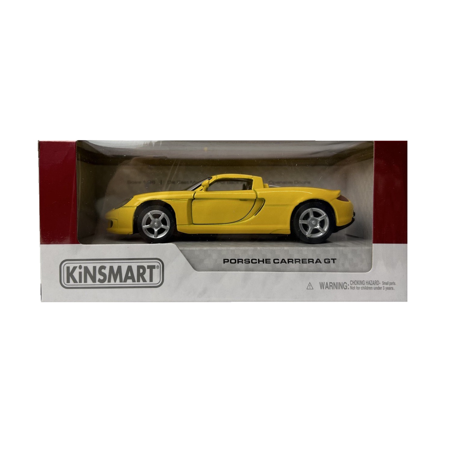 Автомобиль KINSMART Porsche инерционный желтый КТ5081/4 - фото 3