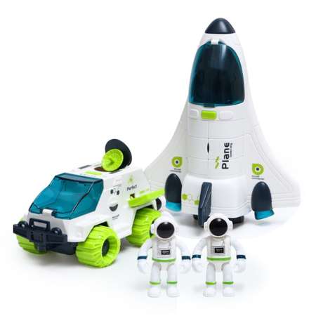 Космический игровой набор 2в1 TrendToys ракета луноход и космонавты