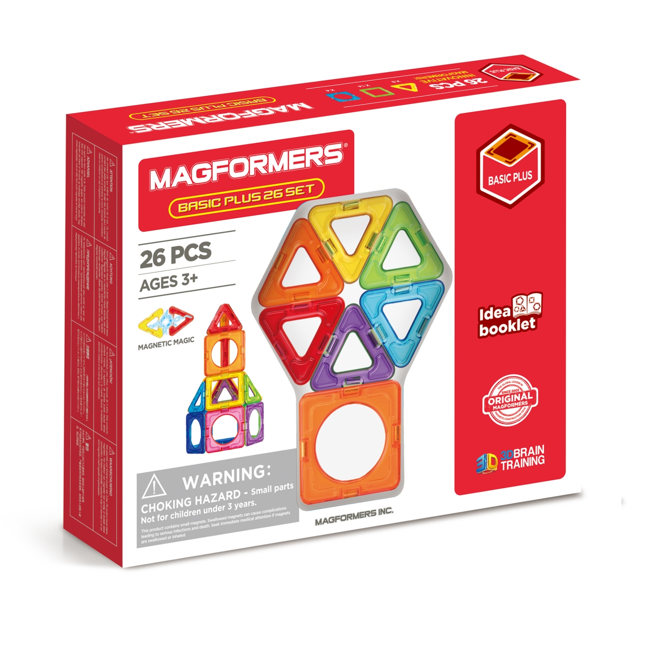 Магнитный конструктор MAGFORMERS Basic Plus Set 26 деталей - фото 1