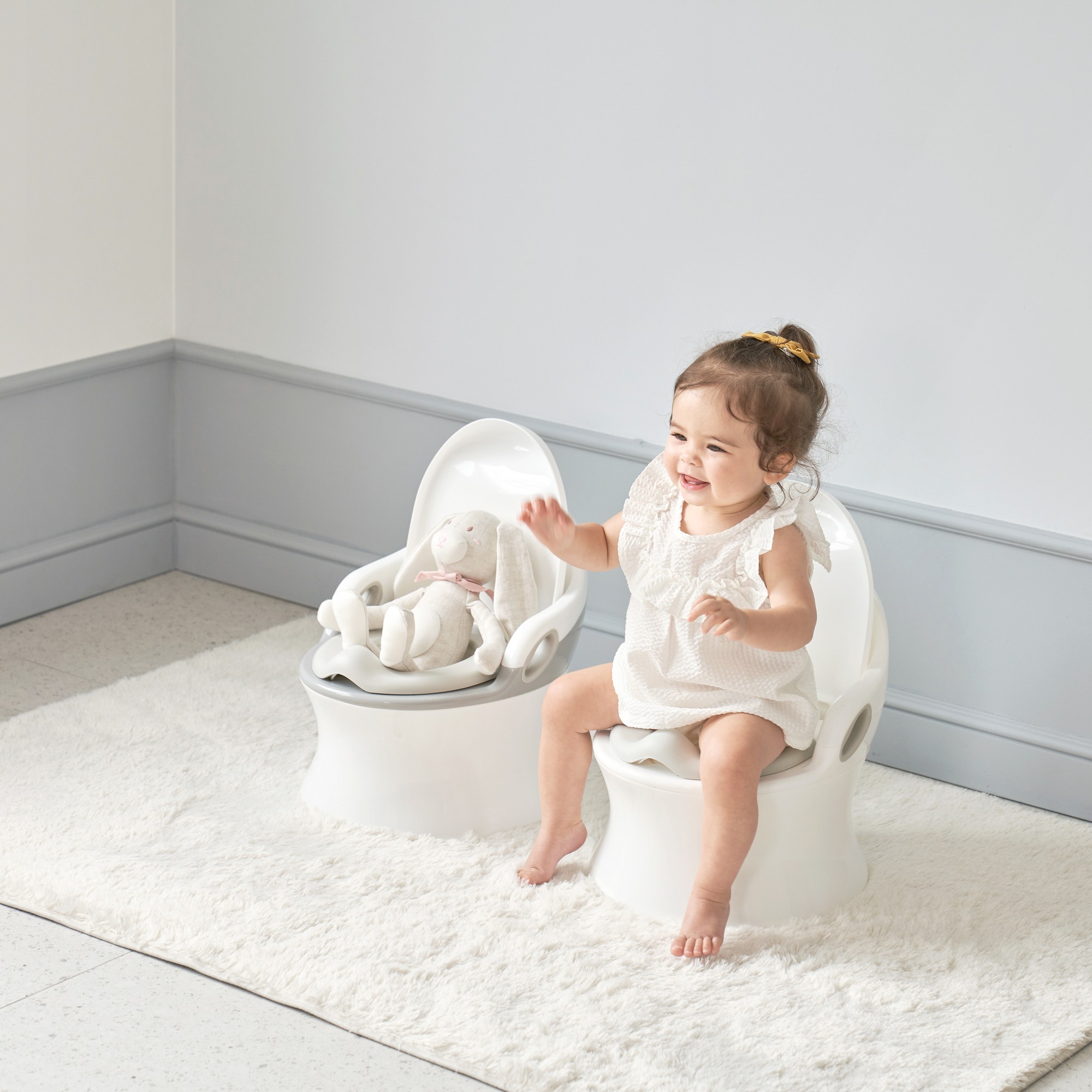 Детский горшок Ifam EASY DOING PREMIUM POTTY со звуком серый - фото 6