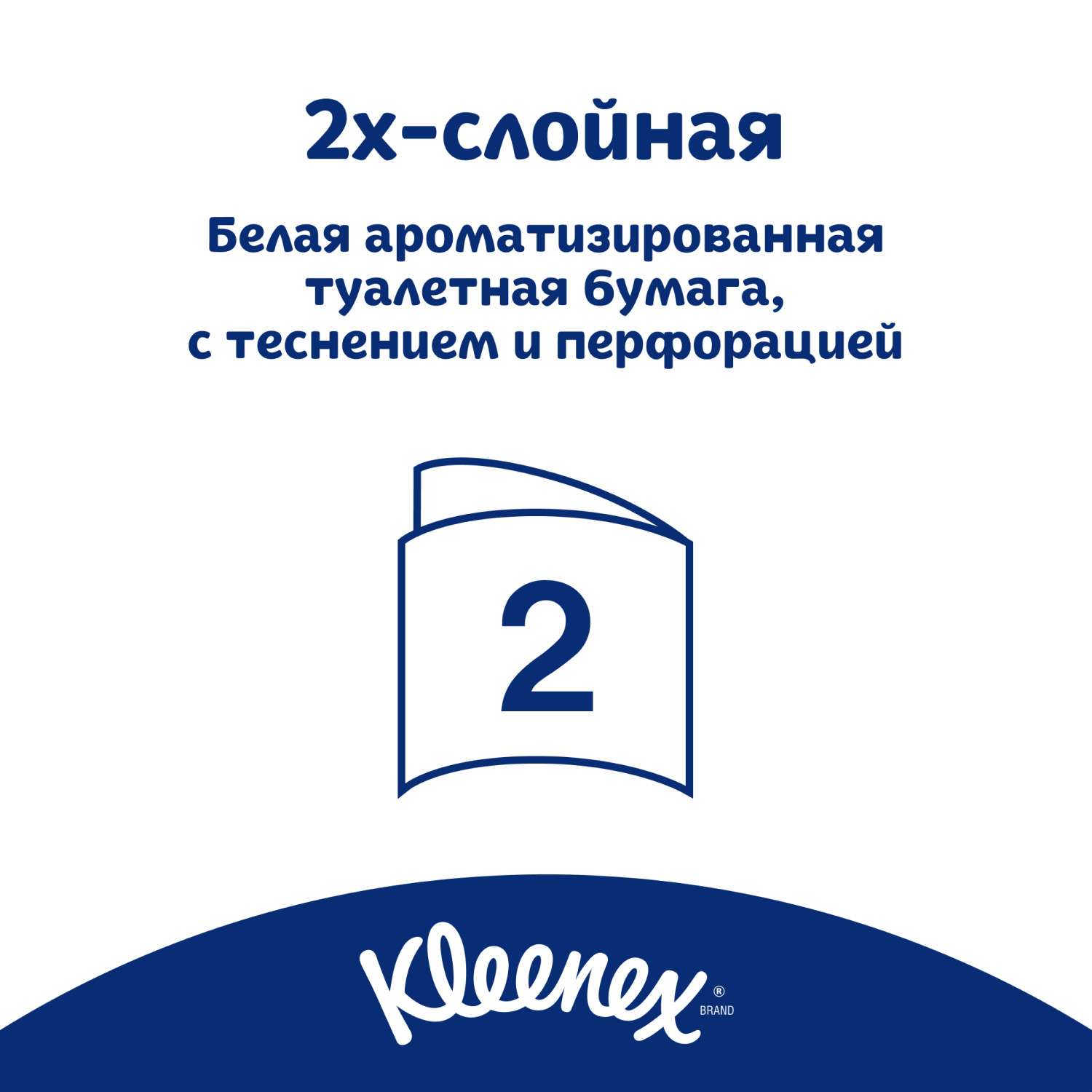 Туалетная бумага Kleenex Деликат Уайт 2слоя 4рулона Белая - фото 5