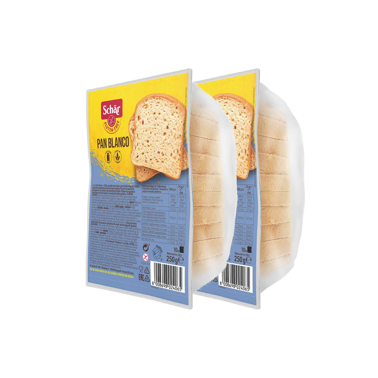 Хлеб Schaer Pan Blanco безглютеновый белый 250г*2 шт - фото 1