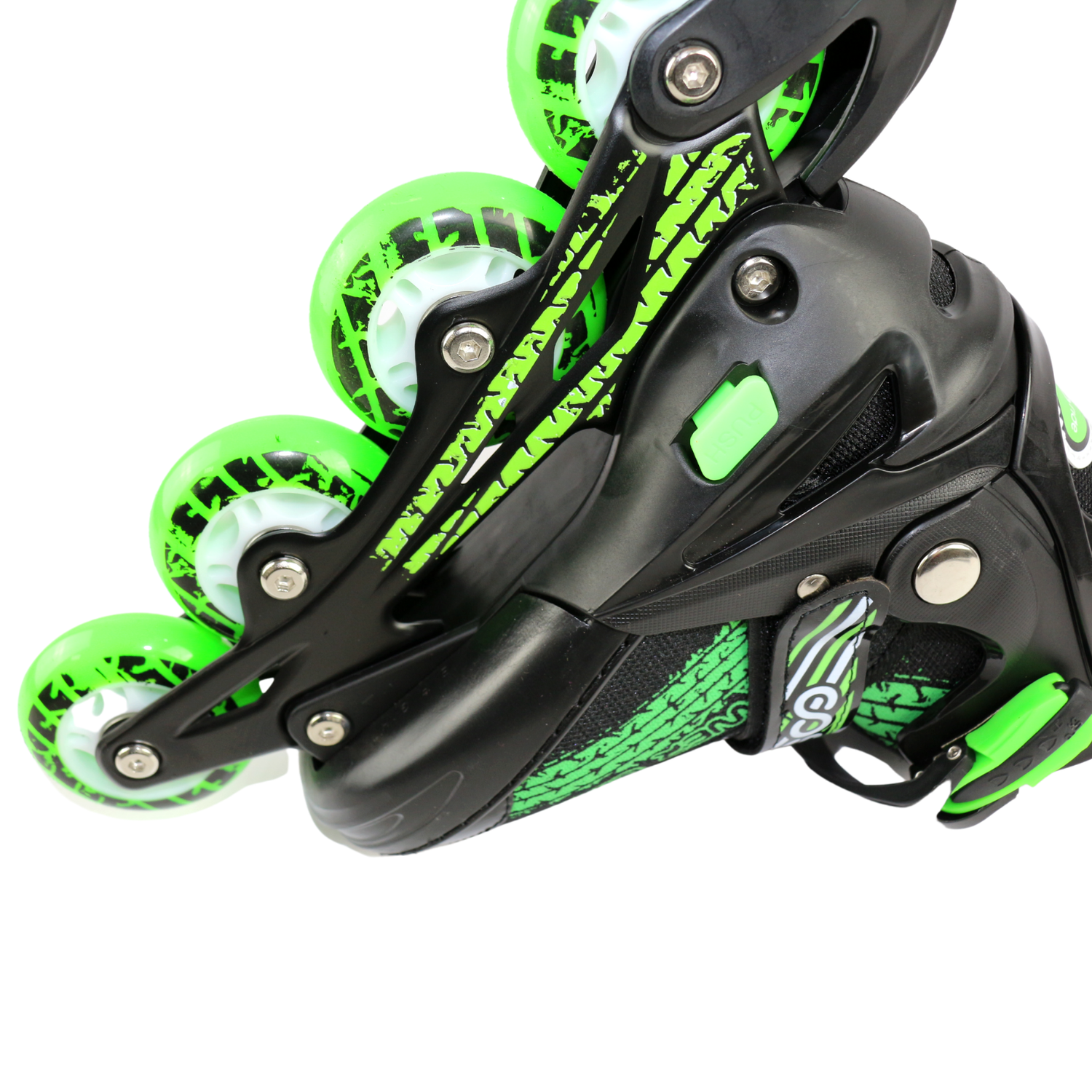 Ролики Cosmo Skater черно-зелёные 31-34 - фото 8
