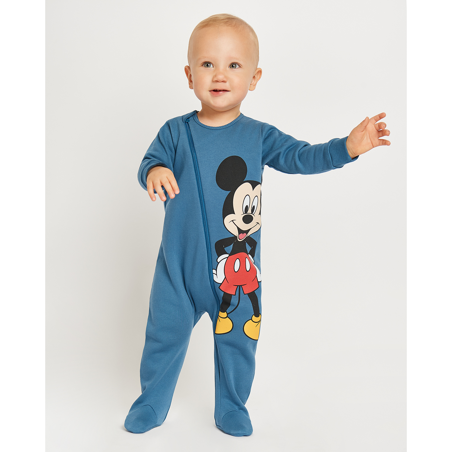 Комбинезон Disney baby цвет синий W22LC1-1519-1Fib-66 купить по цене 299 ₽  в интернет-магазине Детский мир