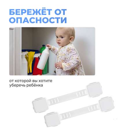 Блокиратор для дверей и ящиков LolUno Home baby 9 шт