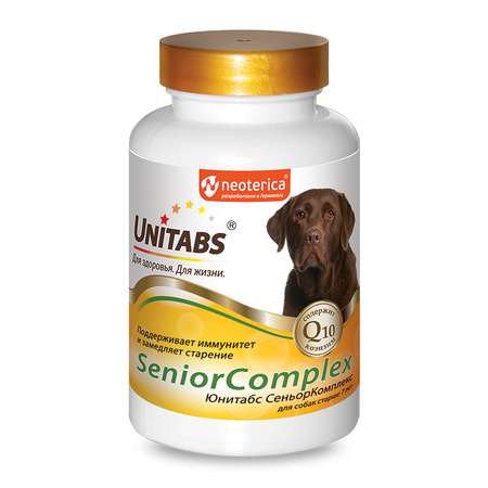 Витамины для собак Unitabs Senior Complex с Q10 100таблеток
