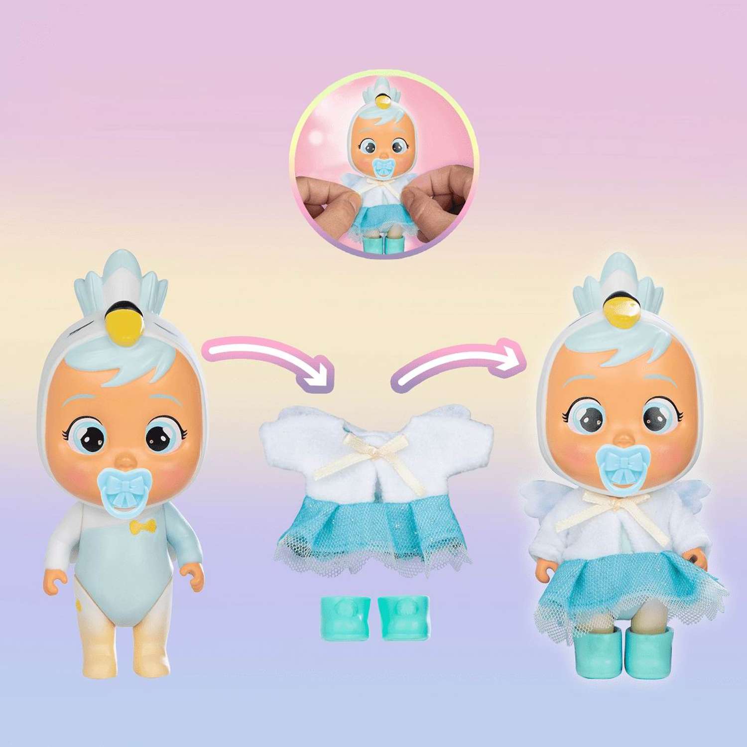 Кукла Cry Babies Magic Tears IMC Toys Плачущий младенец серия DRESS ME UP в комплекте с домиком и аксессуарами 81970 - фото 7