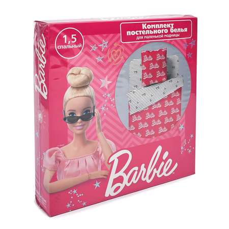 Комплект постельного белья Павлинка Barbie бязь гламур розовый