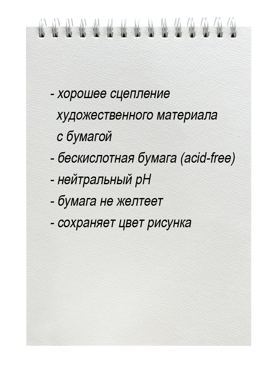 Альбом-скетчбук ACMELIAE Для рисования и акварели на пружине 4А 220 г 20 листов - фото 4