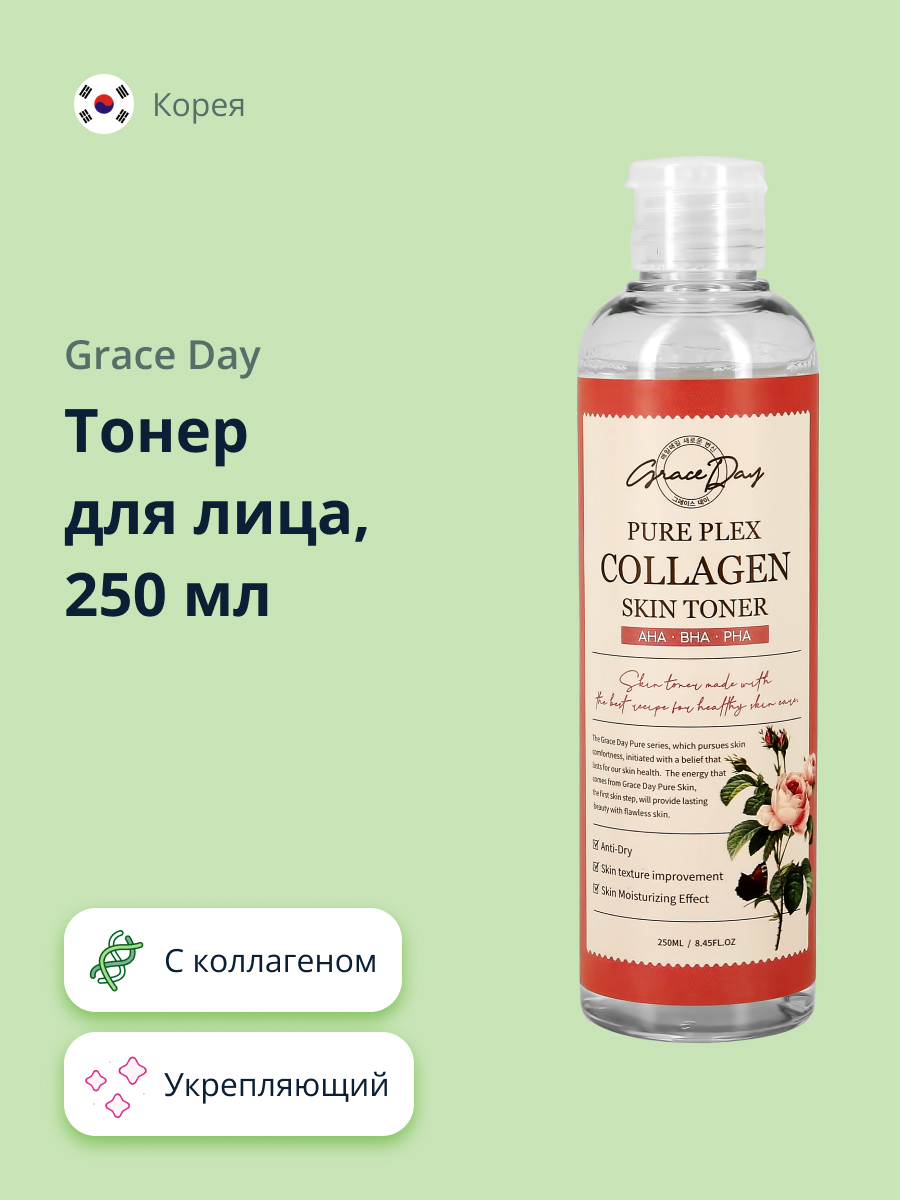 Тонер для лица Grace day с коллагеном 250 мл - фото 1