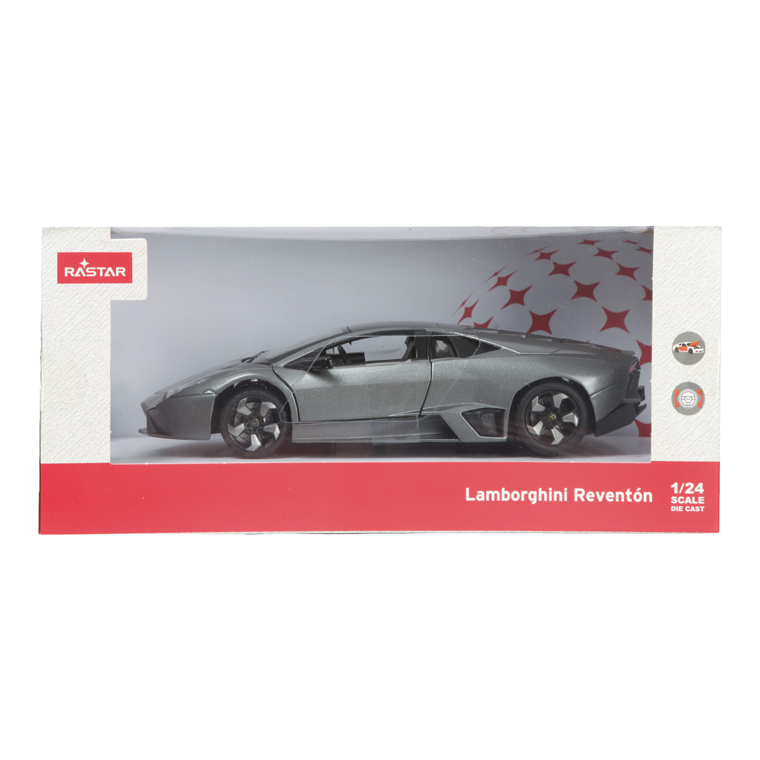 Автомобиль Rastar Lamborghini 1:24 серый 34800 - фото 2