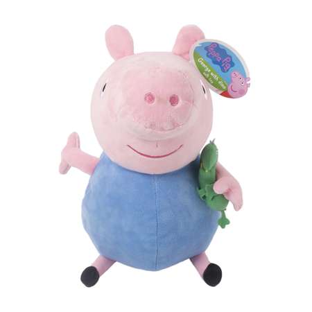 Мягкая игрушка Свинка Пеппа Pig Джордж с динозавром 40 см