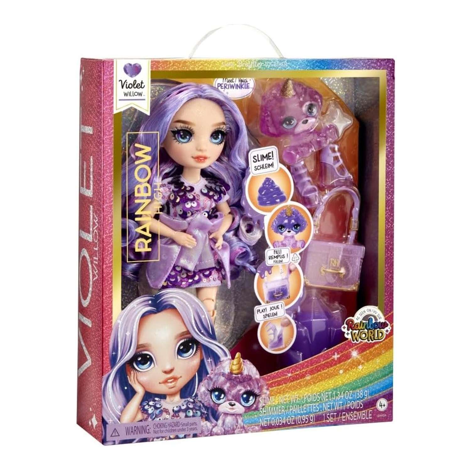 Кукла Rainbow High Classic Rainbow Fashion Violet 120223EU 120223EU - фото 4