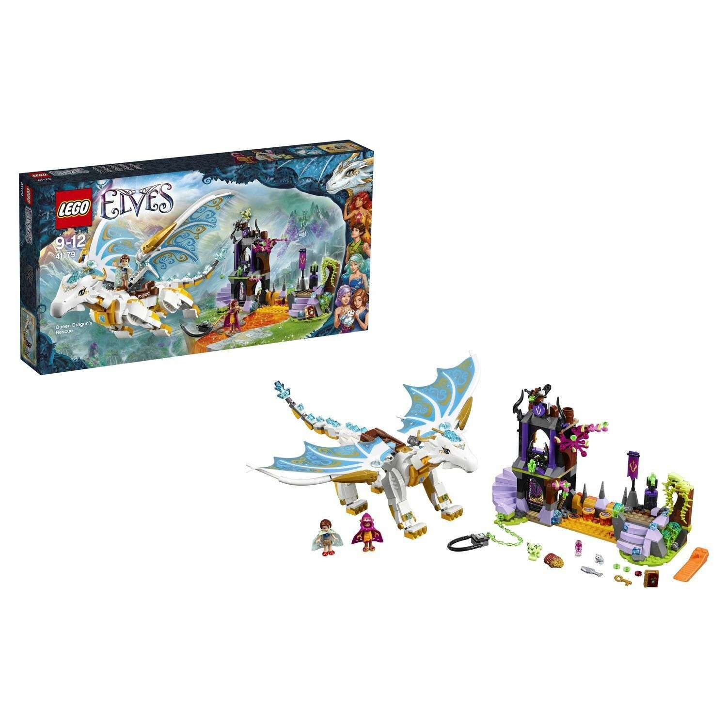 Конструктор LEGO Elves Спасение Королевы Драконов (41179) - фото 1