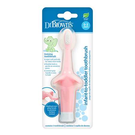 Зубная щётка Dr Brown's Слоник Розовый