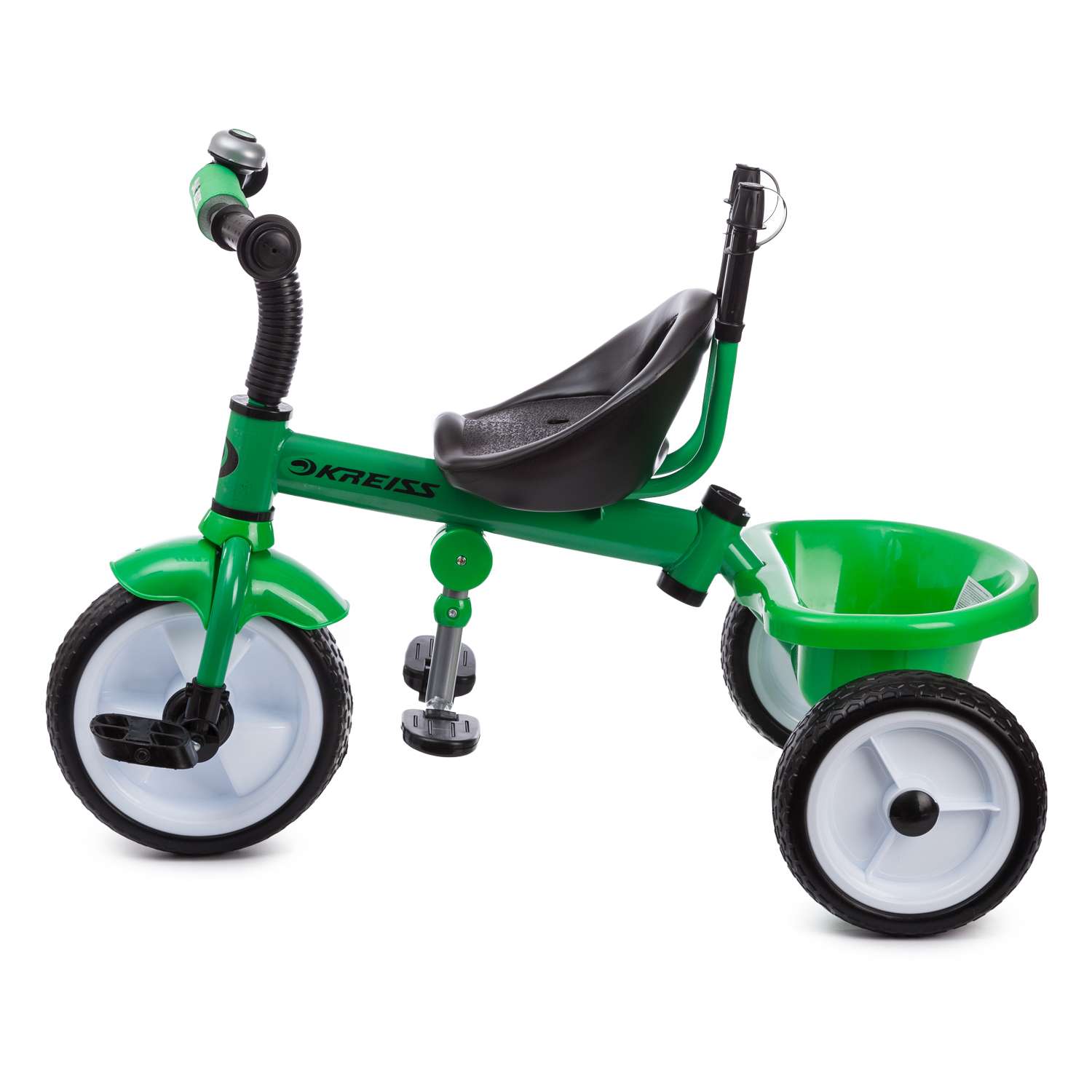 Велосипед трехколесный Kreiss с тентом Зеленый - фото 7