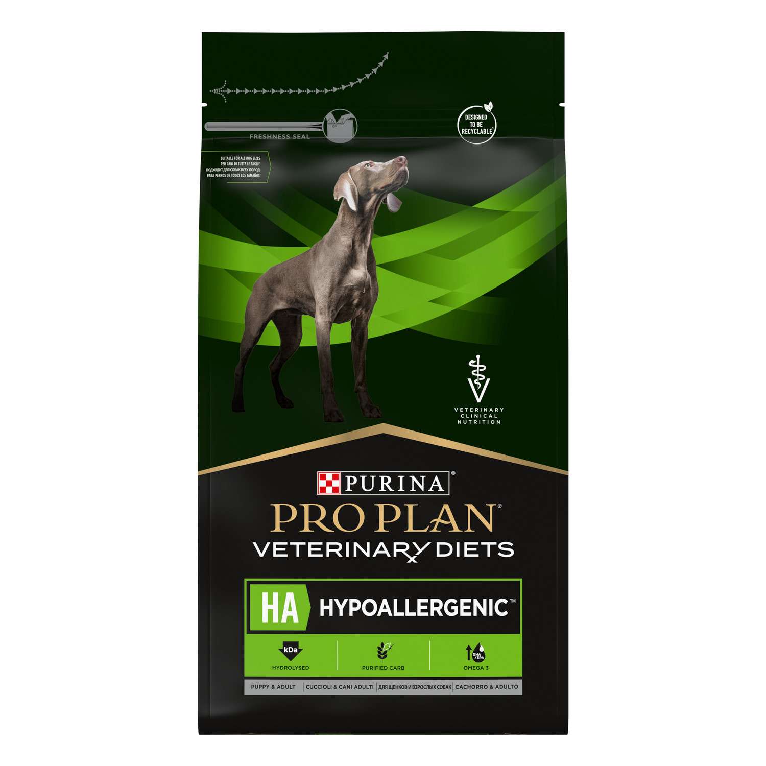 Корм для щенков и собак Purina Pro Plan Veterinary diets HA Hypoallergenic при аллергических реакциях сухой 3кг - фото 2