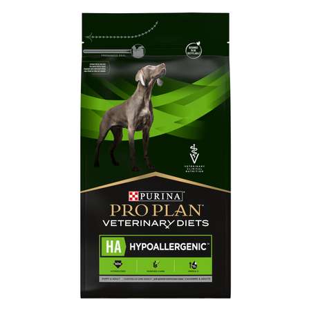 Корм для щенков и собак Purina Pro Plan Veterinary diets HA Hypoallergenic при аллергических реакциях сухой 3кг