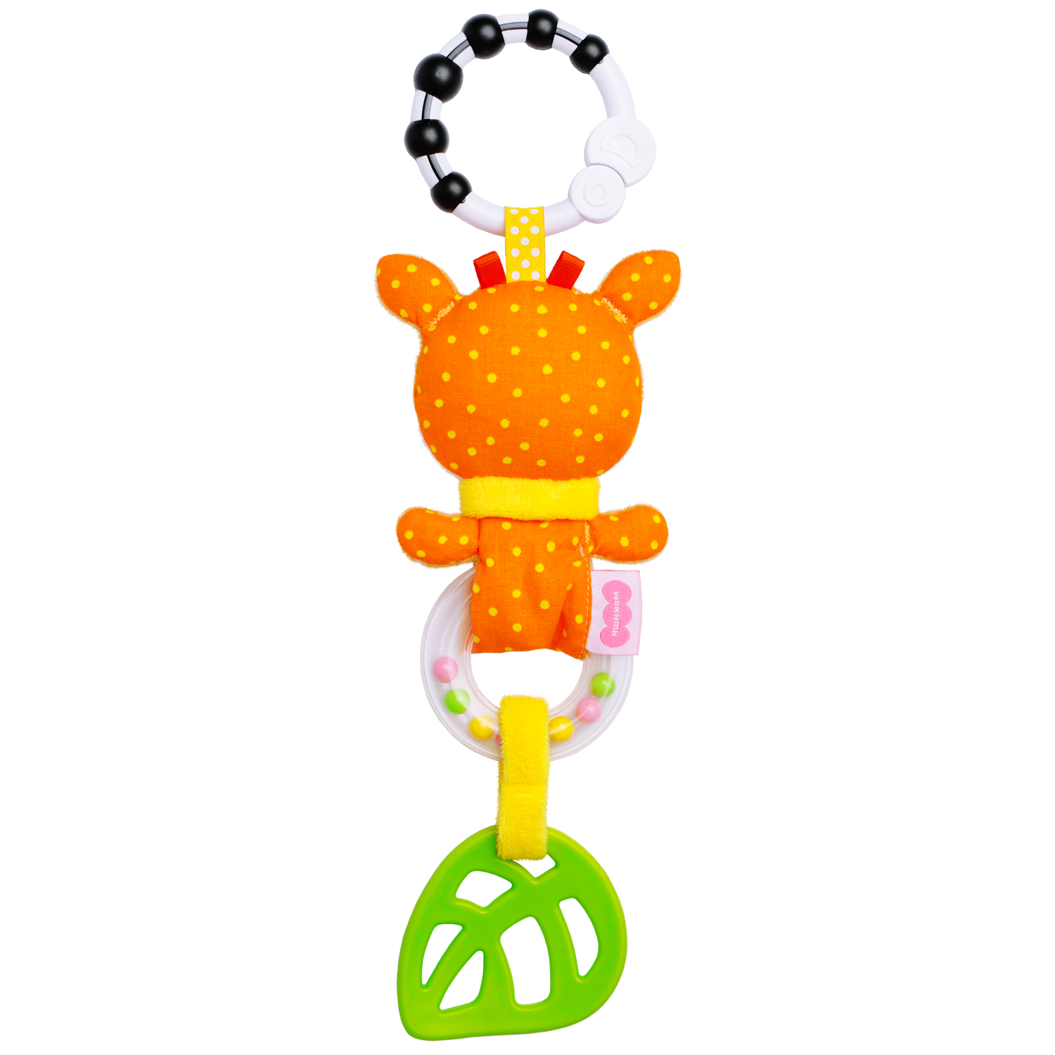 Игрушка подвеска Мякиши развивающая погремушка Оленёнок Бемби для новорождённого грызунок подарок - фото 9