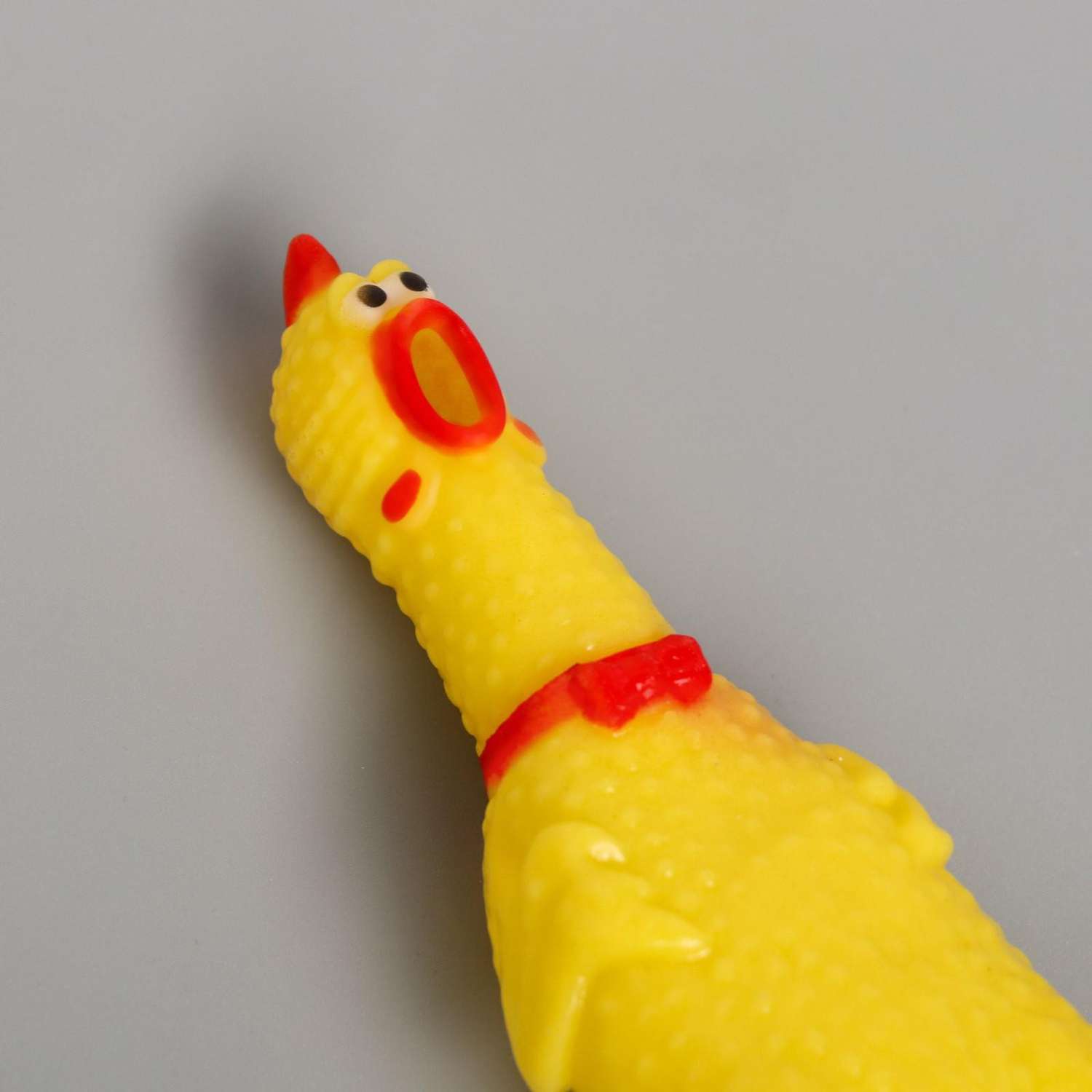 Игрушка Пушистое счастье пищалка «Курица» 16 см дворняга - фото 4