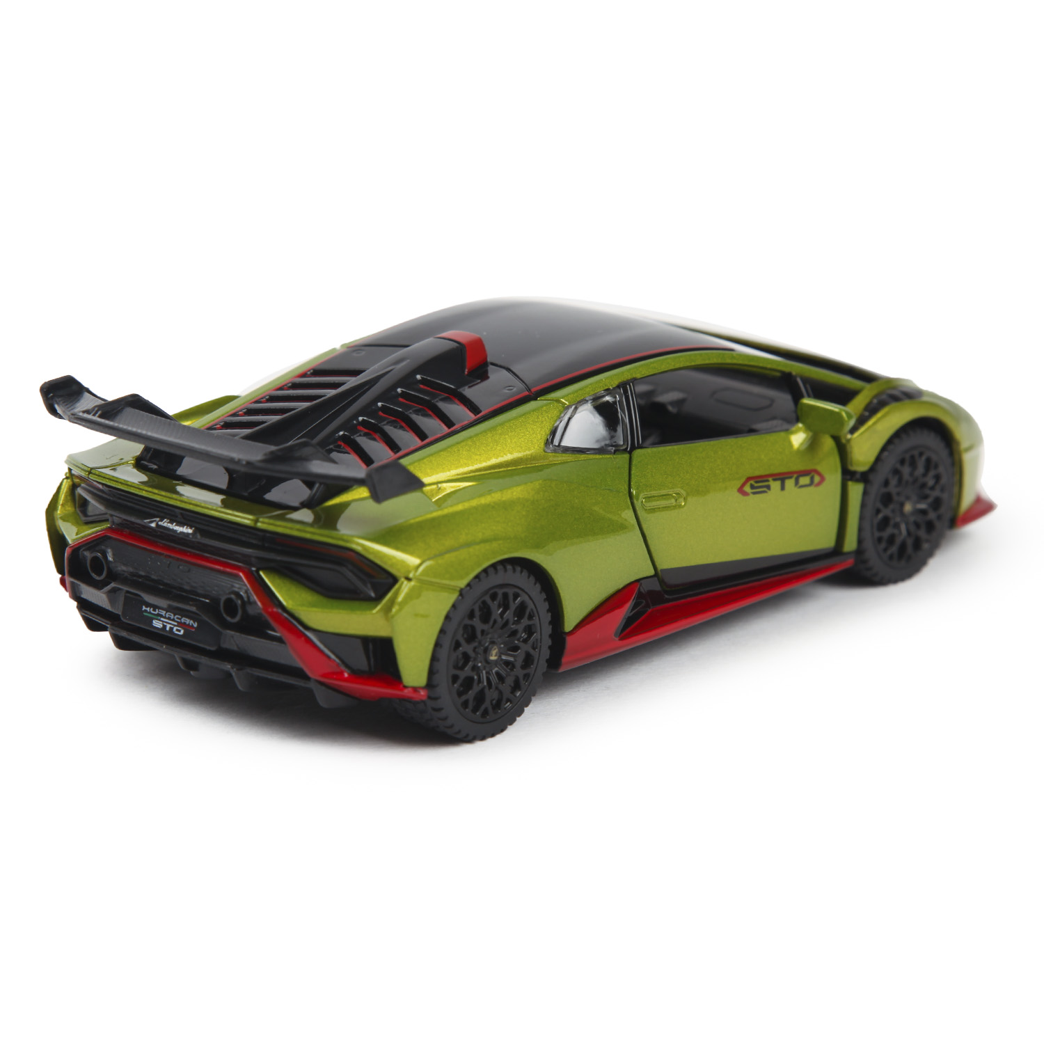 Машина Rastar 1:32 Lamborghini Huracan STO Зеленая купить по цене 1199 ₽ в  интернет-магазине Детский мир