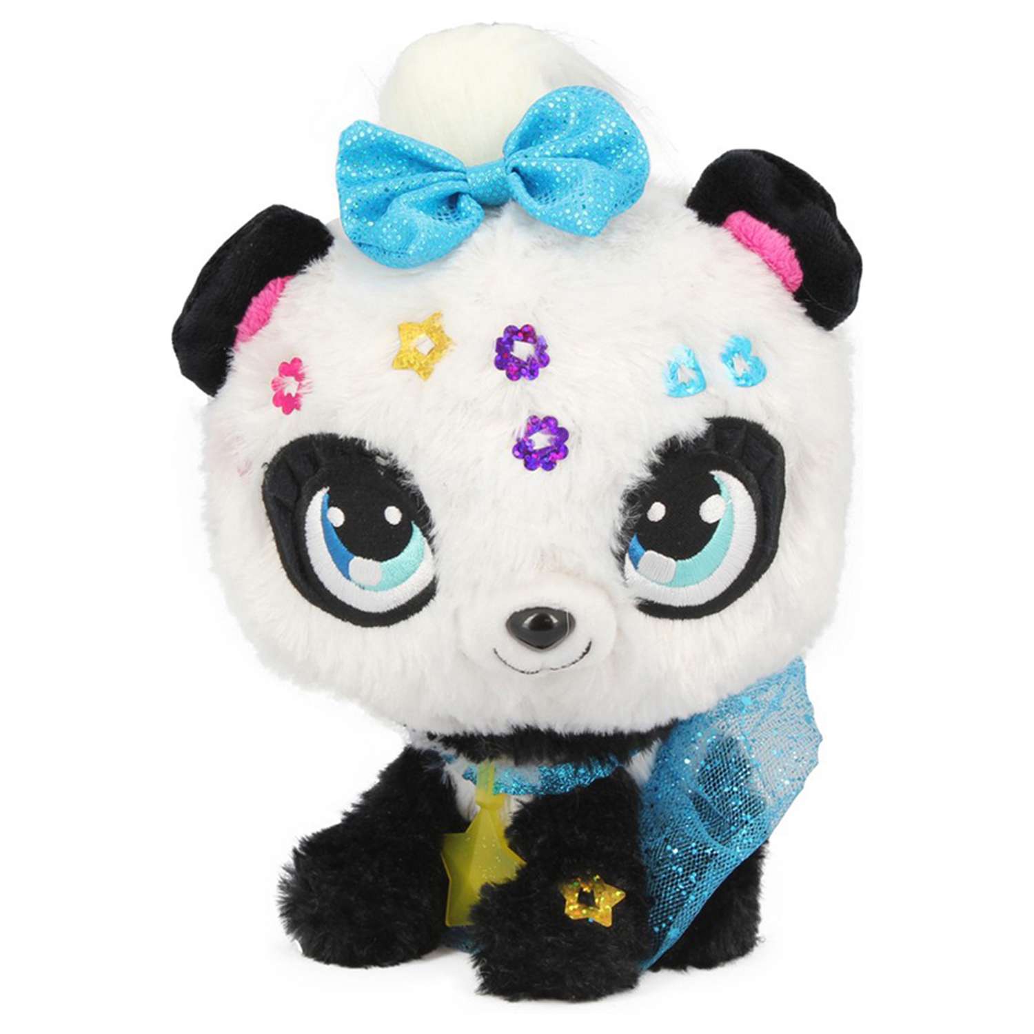 Игрушка SHIMMER STARS плюшевая панда с сумочкой 20 см - фото 3