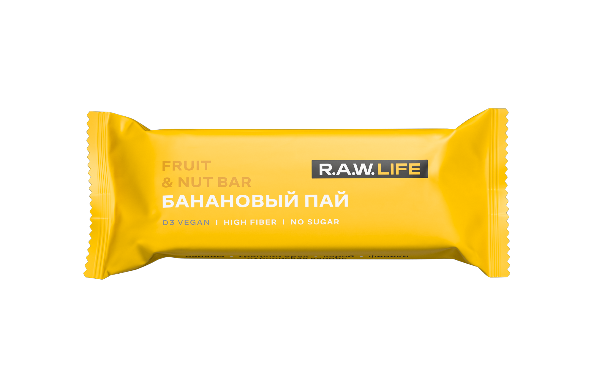 Батончики без сахара R.A.W.LIFE Банановый пай 15 шт - фото 2