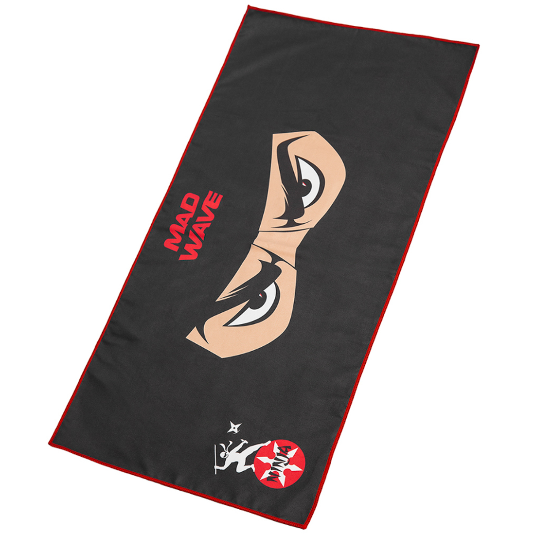 Полотенце из микрофибры Mad Wave Microfiber towel ninja M0761 04 1 01W черное 40х80 см - фото 2