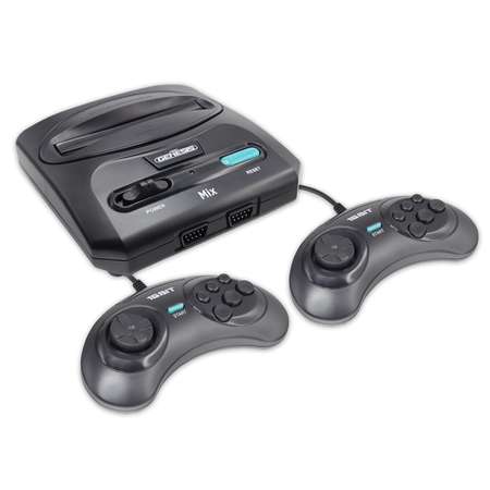 Игровая приставка для детей Retro Genesis MixSD 8+16Bit + 350 игр AV 2 проводных джойстика