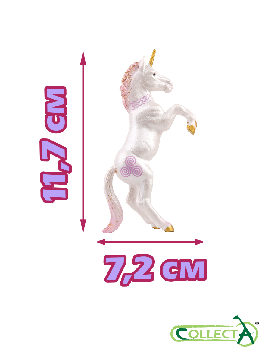 Игрушка Collecta Жеребёнок единорога розовый фигурка животного - фото 2