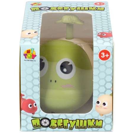 Заводная игрушка для малышей 1TOY Побегушки Черепаха с детенышем инерционная бежевый панцирь