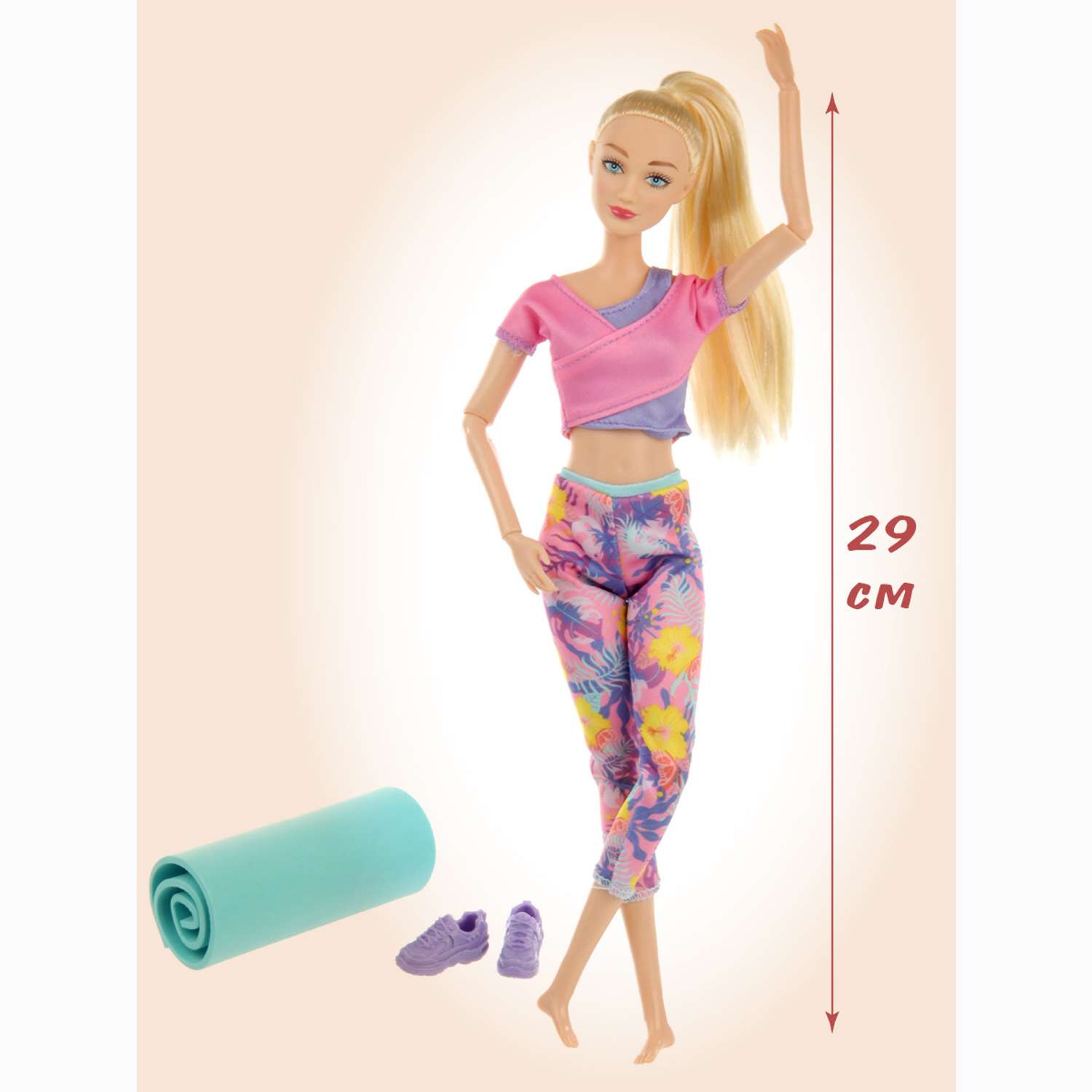 Кукла модель Барби шарнирная Veld Co йога 130028 - фото 2