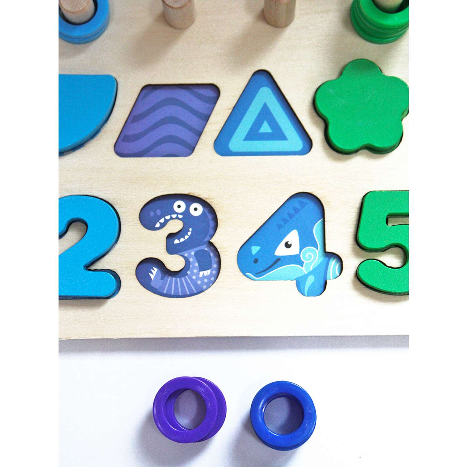 Развивающая игрушка LATS Сортер Геометрические формы мод. 3 цифры - фото 9