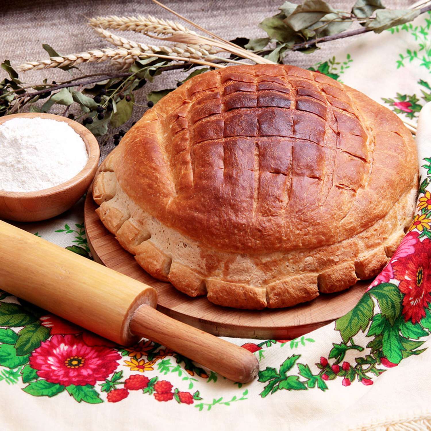 Пшеничный хлеб С. Пудовъ По старинному рецепту с хрустящей корочкой 500 г - фото 2
