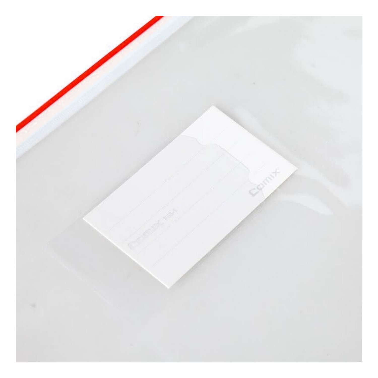 Папка-конверт COMIX на молнии А4 красная 2 шт - фото 2