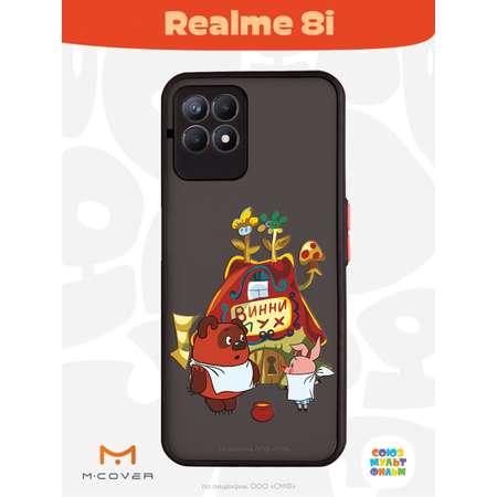 Противоударный чехол Mcover для смартфона Realme 8i Союзмультфильм В гостях у Винни