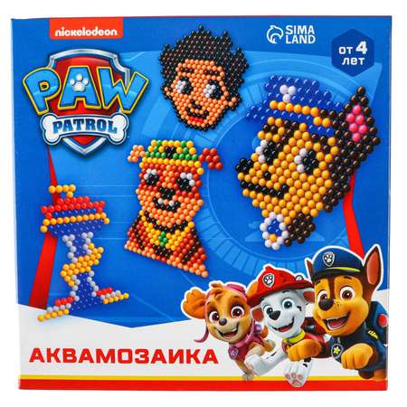 Аквамозаика Paw Patrol «Команда» Щенячий Патруль. 4 фигурки