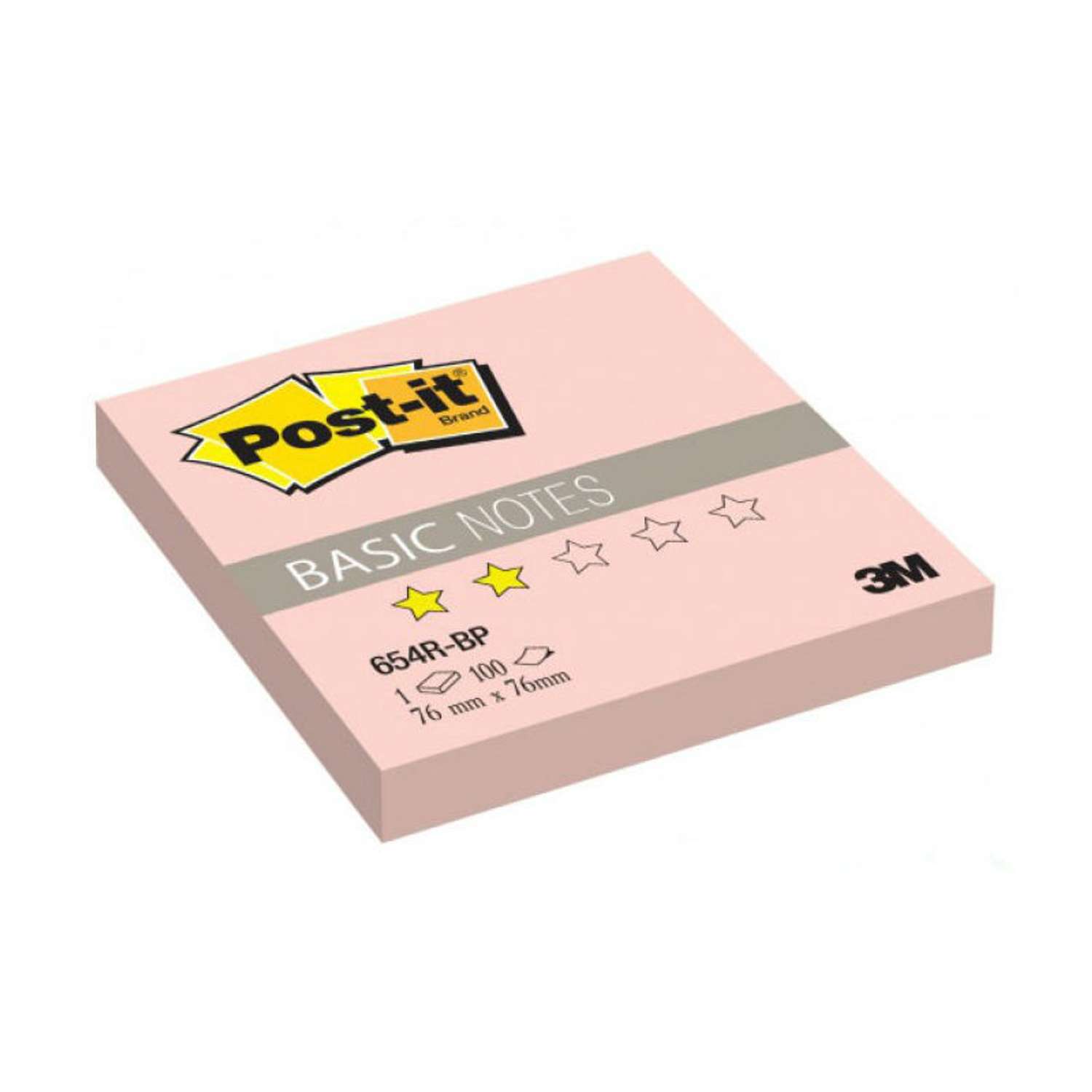 Стикеры Post-it розовые 100 листов - фото 1