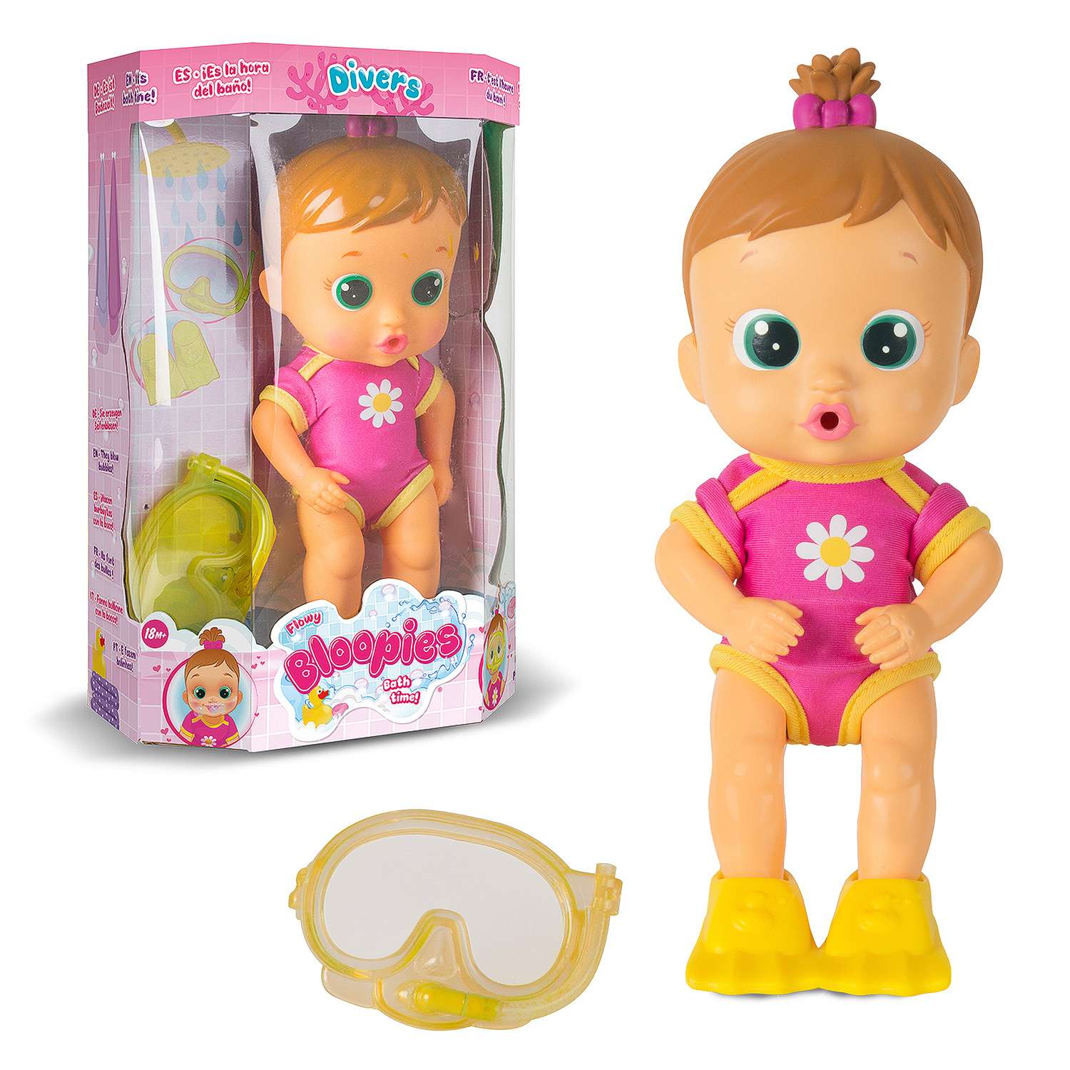 Кукла IMC Toys Bloopies для купания Flowy 24 см 95601 - фото 2