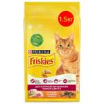 Сухой корм для кошек Friskies 1.5 кг курица (для вывода шерсти)