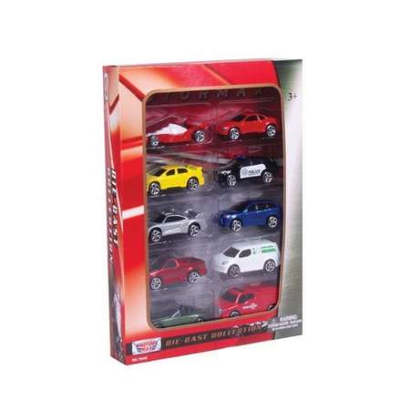 Набор MOTORMAX машинок 1:64 7.6см Die Cast 10 штук