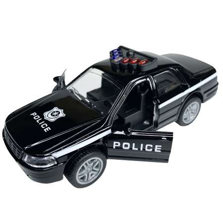 Машинка полицейская BalaToys металлическая с открывающимися дверьми