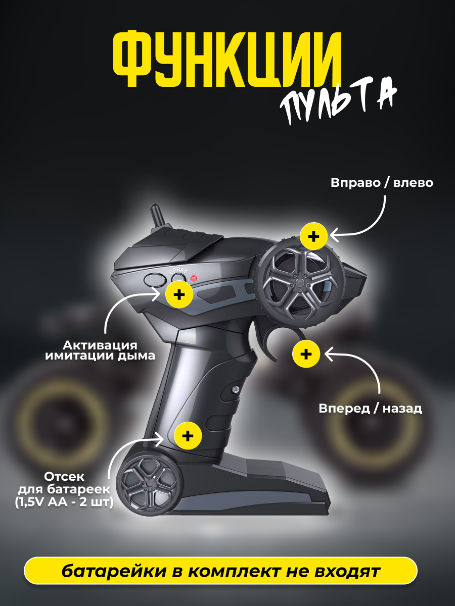 Радиоуправляемая игрушка ДОМ ХИТ ДЕТИ Внедорожник металлический - фото 7