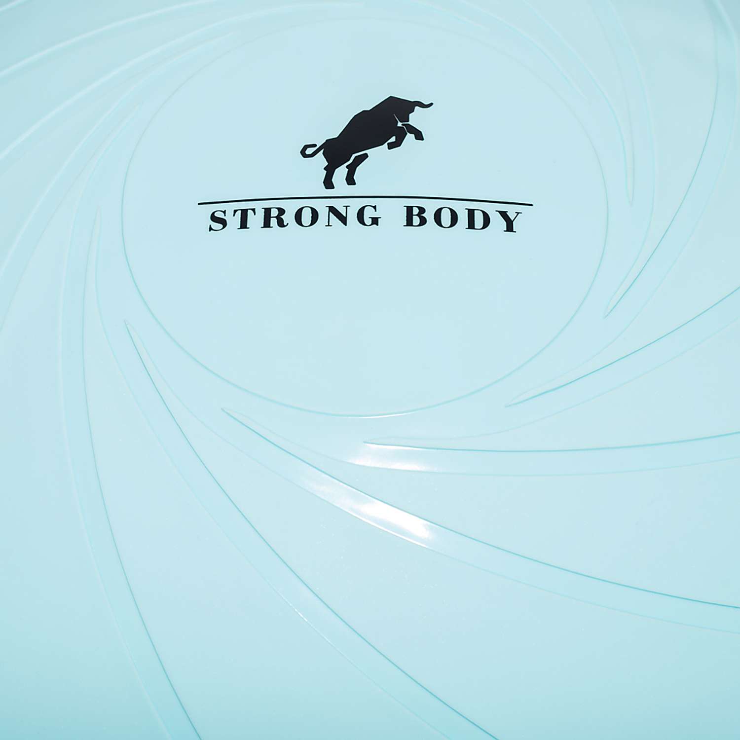 Балансировочная полусфера BOSU STRONG BODY со съемными эспандерами светло-голубая - фото 6