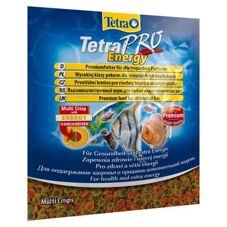 Корм для рыб Tetra 12г Pro Energy Multi-Crisps всех видов для дополнительной энергии корм-чипсы