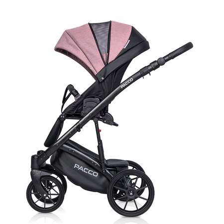 Коляска 2в1 Riko Basic Pacco 02 Pink Розовый-Черный