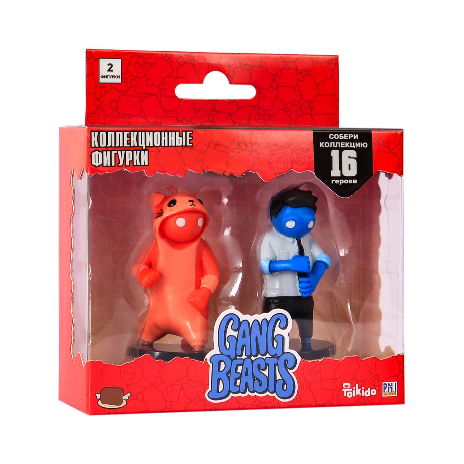Набор игровой PMI Gang Beasts фигурка 2 шт.Красный и Синий GB2015-B - фото 3