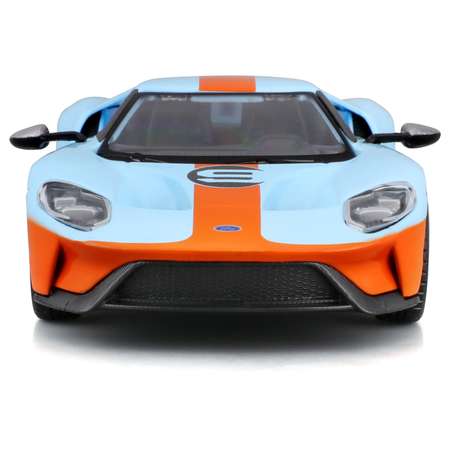 Машинка Bburago гоночная оранжево-голубая 18-41164
