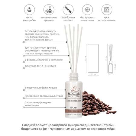 Ароматический диффузор Aroma Republic №38 Irish cream 30 мл