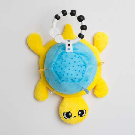 Игрушка подвеска Мякиши развивающая перевертыш для малышей Черепашка черепаха на коляску для кровати вывернушка